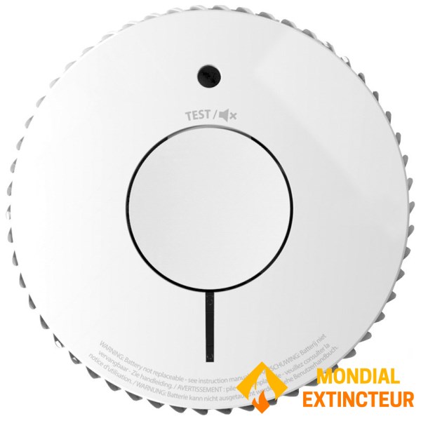 Detetor de fumo ótico NF Pilhas de lítio - Modelo Eco