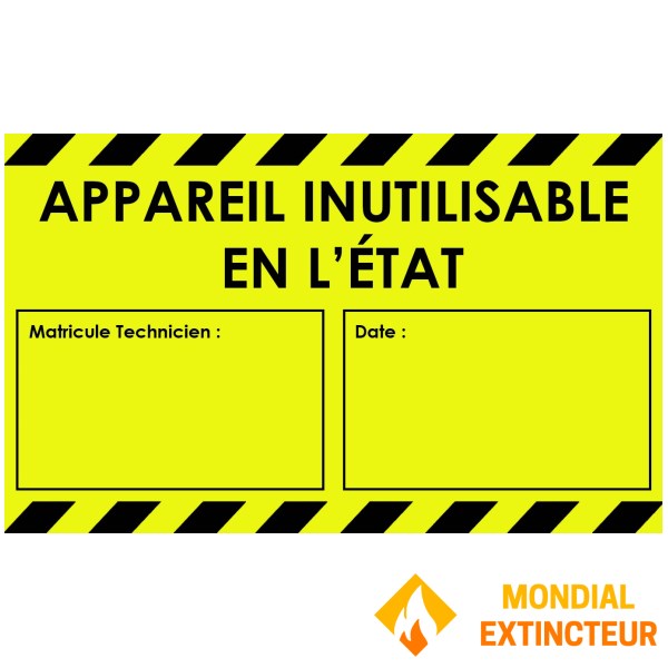 Etiquetas "IN USE AS IS" - Embalagem de 100