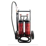 Extintor de CO2, capacidade de 10 kg Carrinho
