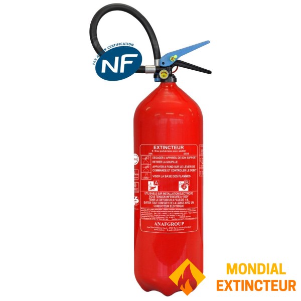 Extintor de incêndio de 9 litros AB- ANAF FS9-J gama - PP - NF