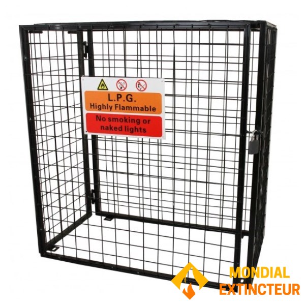 Gaiola metálica para garrafas de gás - 118 cm