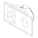 Kit de montagem na parede com suporte para etiquetas "Spazio Luz"