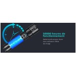 Lanterna LED ultra-poderosa, recarregável e à prova de água