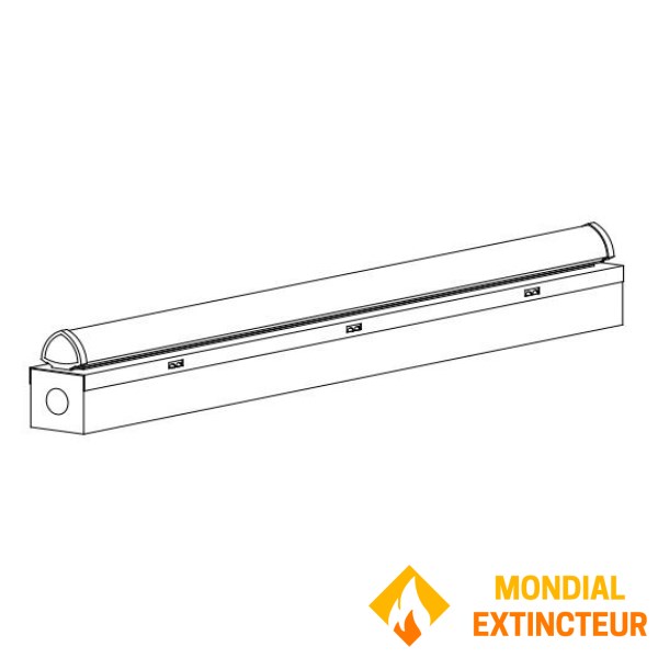 Luminária sobre fonte central MULTI-VOLTAGEM - 48VDC e 230VAC