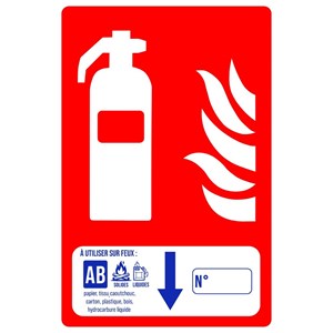 Panneau PVC eau pulvérisée additif 10 x 15 cm - Classe AB