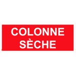 Painel "de coluna seca - texto em" PVC "branco" - 200x80 mm