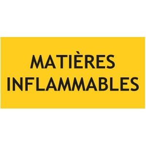 Painel de materiais inflamáveis - L.200 x A.100 mm