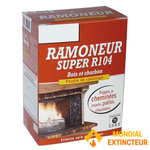 Produto químico para limpeza de chaminés