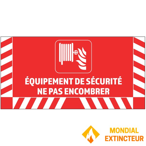 Sinalética de chão para equipamento de combate a incêndios