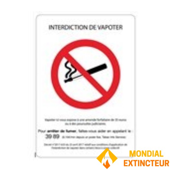 Sinal de "proibido fumar" - PVC A5