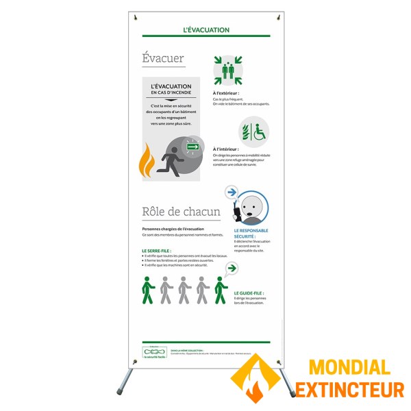 X-banner - Evacuar e o papel de cada um