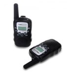 Par de 2 mini walkie-talkies - 22 canais - 3 km de alcance em campo livre
