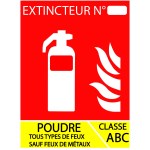 10 x 15 cm panou de pulbere PVC - Clasa ABC