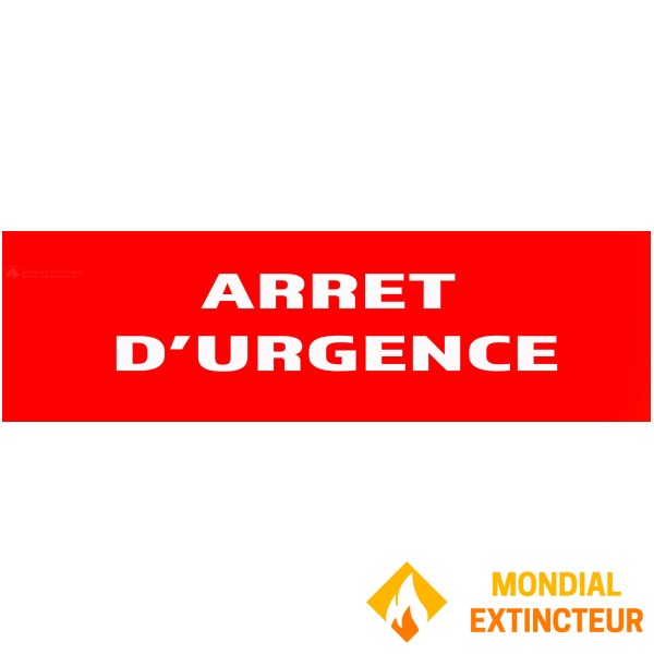 10 semne de "oprire de urgență" 200mm x 60mm