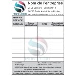 500 Etichete de control personalizate din vinil 70 X 100 mm