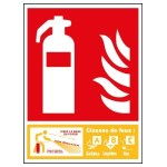 ABC Semn de stingător de incendiu - Plexiglas A6
