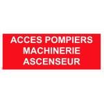 Accesul pompierilor la mașinile de ridicat PVC - 200x80 mm