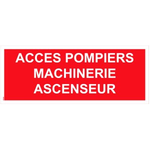 Accesul pompierilor la mașinile de ridicat PVC - 200x80 mm