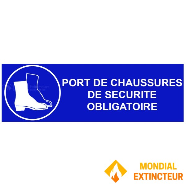 Adeziv "obligatoriu pentru încălțăminte" - L.300 x H.100 mm