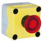 Stop de urgență cu ciupercă iluminată - 12 V