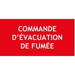 "CONTROL EVACUARE" - PVC 200 X 100 mm