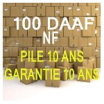 CARTON DE 100 DAAF NF PILE ET GARANTIE 10 ANS