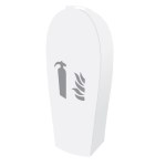 Capac hibrid alb pentru extinctor Co² de 2 kg