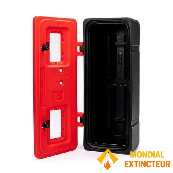 Cutie ADR din plastic cu hublou pentru stingător de 6 kg