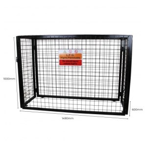 Cușcă metalică pentru depozitarea buteliilor de gaz - 149 cm