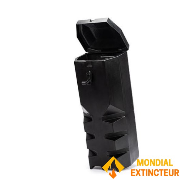 Cutie orizontală neagră pentru extinctoare 9-12 KG pentru camioane