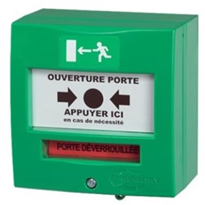 Declanșator manual verde cu 2 contacte - SEWOSY