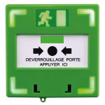 Declanșator manual verde cu lumină și sunet