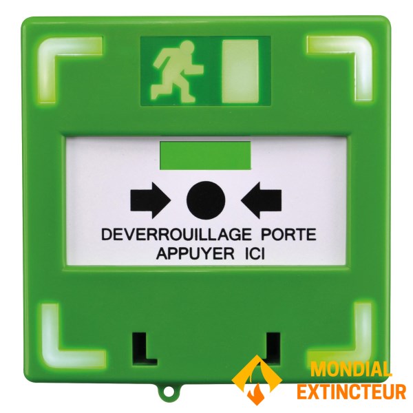 Declanșator manual verde cu lumină și sunet