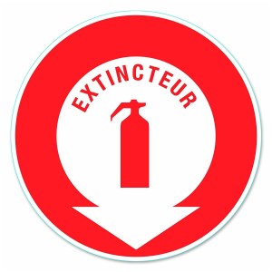 Disc adeziv panou stingător de incendiu diametru 15 cm