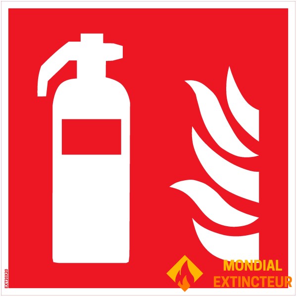 EXTINGUITOR Panou - PVC - 30x30 cm