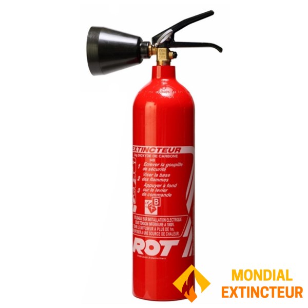 Extinctor CO2 capacitate 2Kg NF - Brand ROT