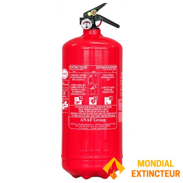 Extinctor cu pulbere ABC 3 Kg - NF