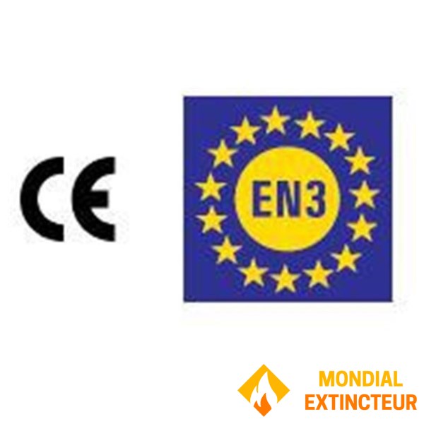 Extinctor cu pulbere uscată ABC cu capacitate de 50 kg pe roți - standard CE-EN3