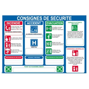 Instrucțiuni de siguranță - PVC - A4