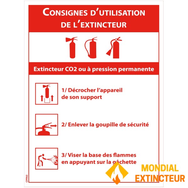 Instrucțiuni de siguranță "Utilizarea extinctoarelor PP și Co²" - format A5