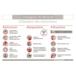 Instrucțiuni de siguranță "Utilizarea stingătoarelor de incendiu" - format A4