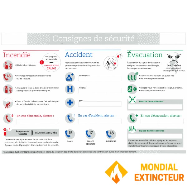 Instrucțiuni de siguranță ale companiei