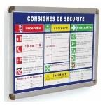 Instrucțiuni de siguranță obligatorii A4 cu cadru cu finisaj "de lux"