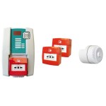 Kit de alarmă de tip 4 cu sirenă integrată, 2 declanșatoare și sirenă de la distanță