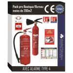 Kit de securitate pentru birouri sub 200 M² cu alarmă de tip 4