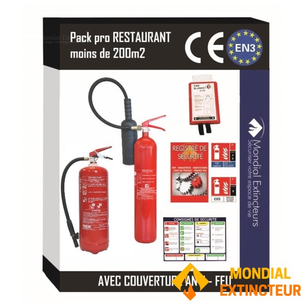 4 - Kit de siguranță pentru restaurant sau bucătărie profesională - 200 M²