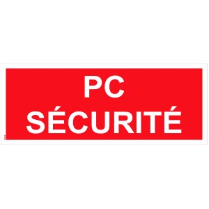 PVC "PC" semn "de siguranță" - 200x80 mm