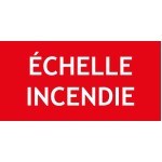 PVC rigid "SCALA DE INCENDIU" 200 X 100 mm