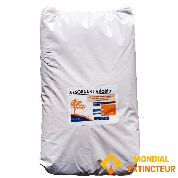 Pachet de 2 saci de absorbant vegetal ignifug, capacitate 45 litri