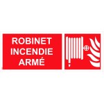 Panou "cu supapă de incendiu armat" cu PVC - 200x80 mm